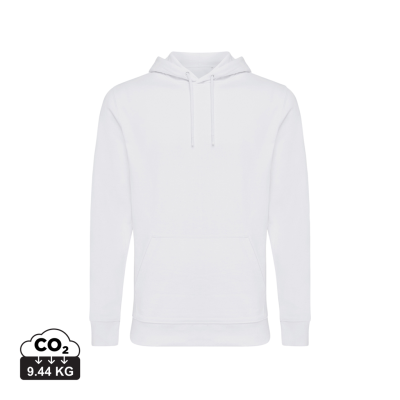 Picture of IQONIQ JASPER RECYCLED COTTON HOODED HOODY in White