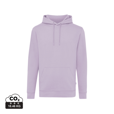 Picture of IQONIQ JASPER RECYCLED COTTON HOODED HOODY in Lavender.