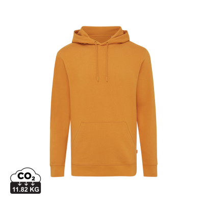 Picture of IQONIQ JASPER RECYCLED COTTON HOODED HOODY in Sundial Orange