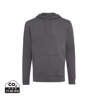 Picture of IQONIQ JASPER RECYCLED COTTON HOODED HOODY in Anthracite.