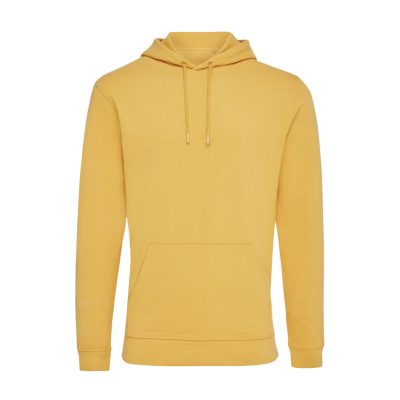 Picture of IQONIQ JASPER RECYCLED COTTON HOODED HOODY in Ochre Yellow