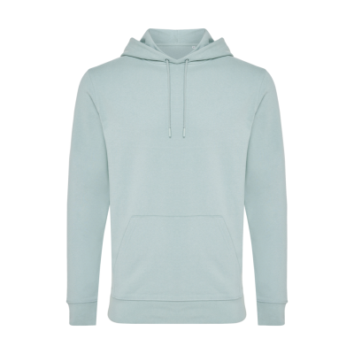 Picture of IQONIQ JASPER RECYCLED COTTON HOODED HOODY in Iceberg Green.