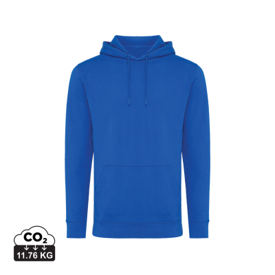 Picture of IQONIQ JASPER RECYCLED COTTON HOODED HOODY in Royal Blue