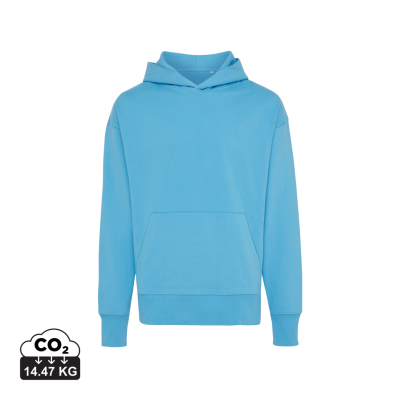 Picture of IQONIQ YOHO RECYCLED COTTON RELAXED HOODED HOODY in Tranquil Blue