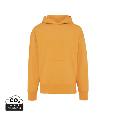 Picture of IQONIQ YOHO RECYCLED COTTON RELAXED HOODED HOODY in Sundial Orange.