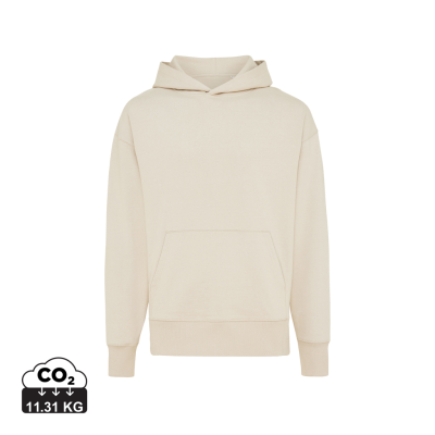 Picture of IQONIQ YOHO RECYCLED COTTON RELAXED HOODED HOODY in Natural Raw.