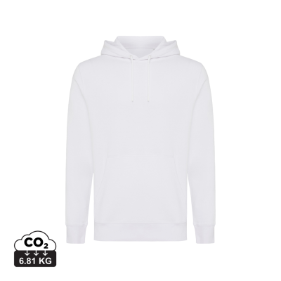 Picture of IQONIQ RILA LIGHTWEIGHT RECYCLED COTTON HOODED HOODY in White