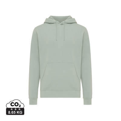 Picture of IQONIQ RILA LIGHTWEIGHT RECYCLED COTTON HOODED HOODY in Iceberg Green