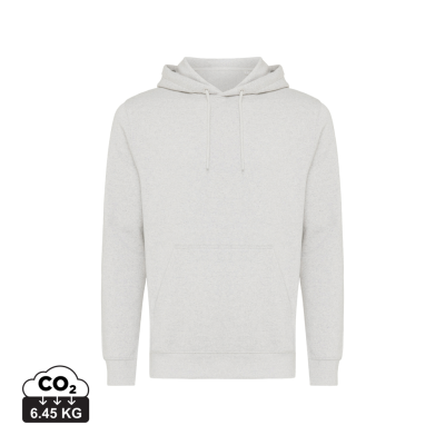 Picture of IQONIQ RILA LIGHTWEIGHT RECYCLED COTTON HOODED HOODY in Light Heather Grey