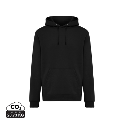 Picture of IQONIQ JOSHUA RECYCLED COTTON HOODED HOODY in Black