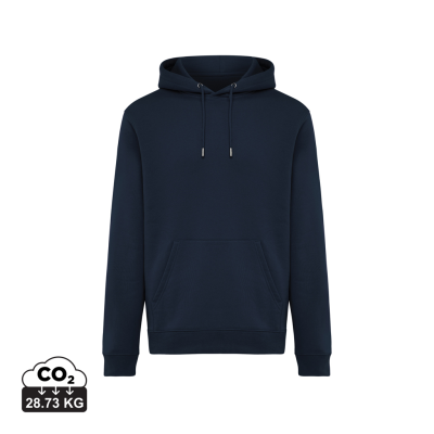 Picture of IQONIQ JOSHUA RECYCLED COTTON HOODED HOODY in Navy