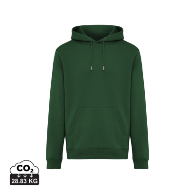 Picture of IQONIQ JOSHUA RECYCLED COTTON HOODED HOODY in Forest Green