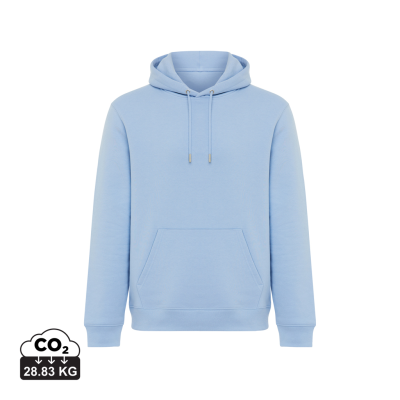 Picture of IQONIQ JOSHUA RECYCLED COTTON HOODED HOODY in Light Blue