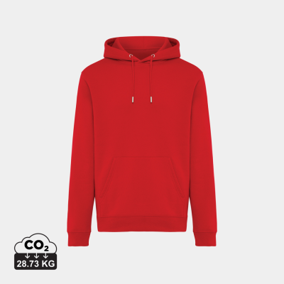 Picture of IQONIQ JOSHUA RECYCLED COTTON HOODED HOODY in Red