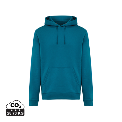 Picture of IQONIQ JOSHUA RECYCLED COTTON HOODED HOODY in Dark Teal