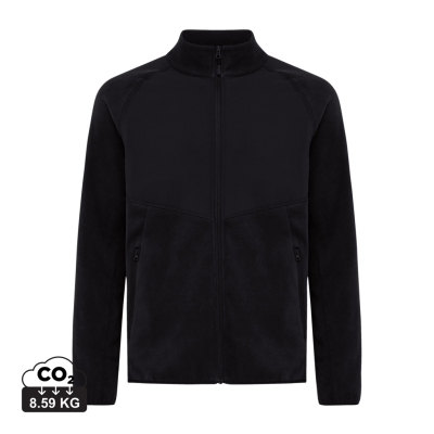 Picture of IQONIQ TALUNG RECYCLED POLYESTER MICROFLEECE ZIP THROUGH in Black.