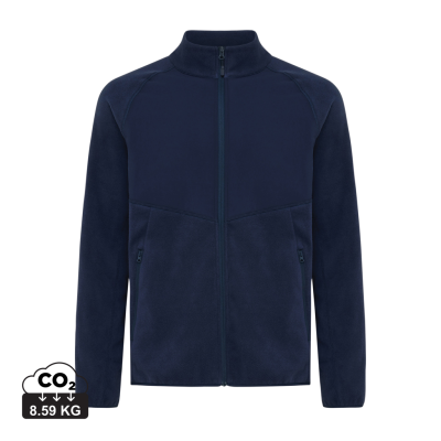 Picture of IQONIQ TALUNG RECYCLED POLYESTER MICROFLEECE ZIP THROUGH in Navy.