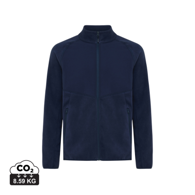 Picture of IQONIQ TALUNG RECYCLED POLYESTER MICROFLEECE ZIP THROUGH in Navy.