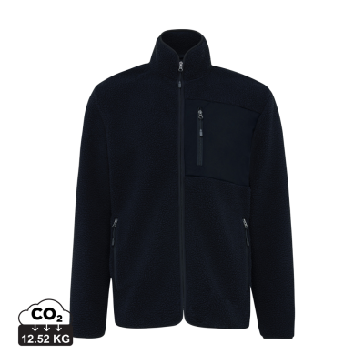 Picture of IQONIQ DIRAN RECYCLED POLYESTER PILE FLEECE JACKET in Black.