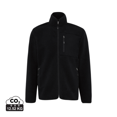 Picture of IQONIQ DIRAN RECYCLED POLYESTER PILE FLEECE JACKET in Black