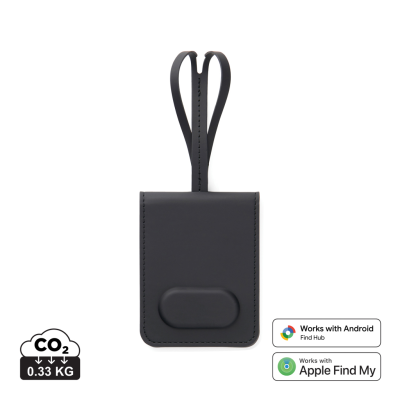 Picture of VINGA BALTIMORE RCS LUGGAGE TAG with Finder Dual in Black