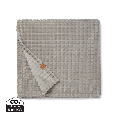 Picture of VINGA BRANSON GRS RPET BLANKET in Grey.