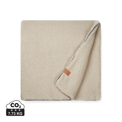 Picture of VINGA MAINE GRS RECYCLED DOUBLE PILE BLANKET in Brown.