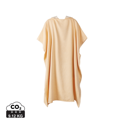 Picture of VINGA TOLO HAMMAM TERRY BEACH PONCHO in Yellow, Off White