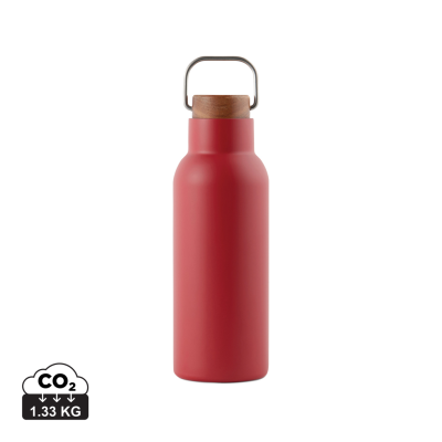 Picture of VINGA CIRO RCS RECYCLED VACUUM BOTTLE 580ML in Red.