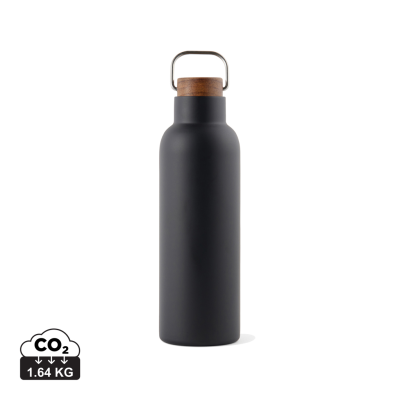 Picture of VINGA CIRO RCS RECYCLED VACUUM BOTTLE 800ML in Black.