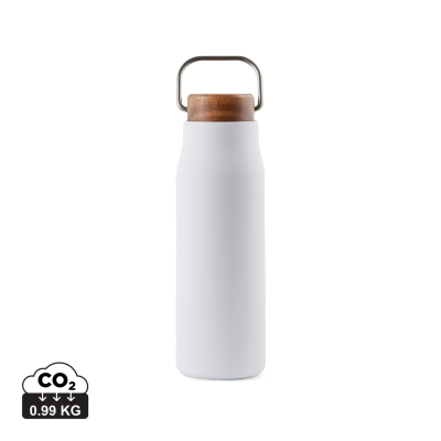 Picture of VINGA CIRO RCS RECYCLED VACUUM BOTTLE 300ML in White.
