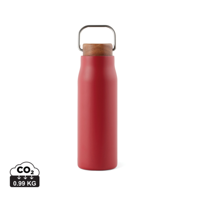 Picture of VINGA CIRO RCS RECYCLED VACUUM BOTTLE 300ML in Red.