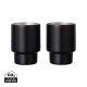Picture of VINGA NAGANO RCS RECYCLED SS MUG SET, SET OF 2 in Black