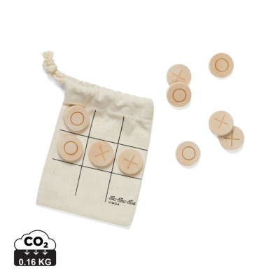 Picture of VINGA TIC-TAC-TOE MINI GAME in Brown.