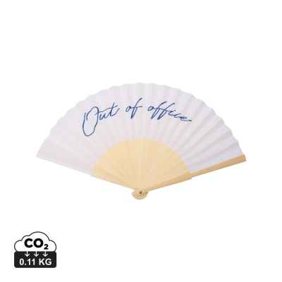 Picture of VINGA OUT OF OFFICE HAND FAN in White, Navy