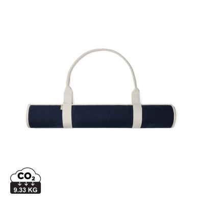 Picture of VINGA VOLONNE AWARE™ RECYCLED CANVAS BEACH MAT in Navy, Off White.