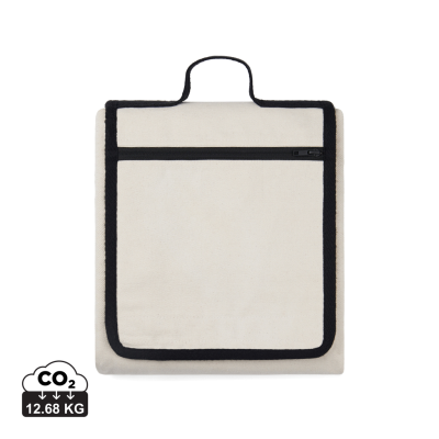 Picture of VINGA VOLONNE AWARE™ RECYCLED CANVAS PICNIC BLANKET in Off White, Black.