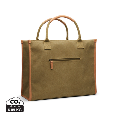Picture of VINGA BOSLER RCS RECYCLED CANVAS TOTE BAG in Green