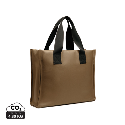 Picture of VINGA BERMOND RCS RECYCLED PU TOTE BAG in Brown