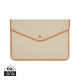 Picture of VINGA BOSLER GRS RECYCLED CANVAS 14 INCH LAPTOP SLEEVE in Beige
