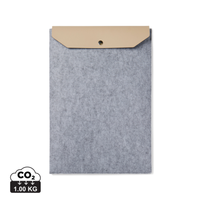 Picture of VINGA ALBON GRS RECYCLED FELT 17 INCH LAPTOP SLEEVE in Grey.