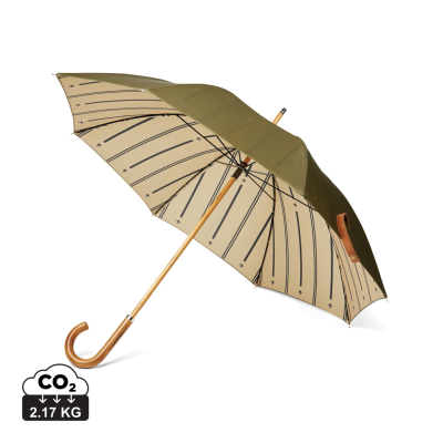 Picture of VINGA BOSLER AWARE™ RECYCLED PET 23 INCH UMBRELLA in Green.