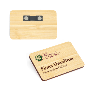 Picture of WOOD NAME BADGE