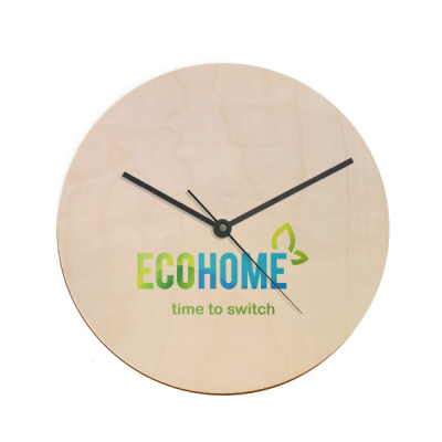 Picture of WOOD WALL CLOCK in Natural.