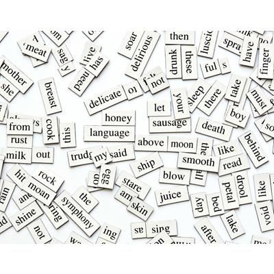 Picture of FRIDGE MAGNET - MAGNETIC WORDS - 135MM x 135MM.