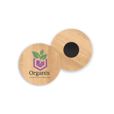 Picture of WOOD MAGNET (BAMBOO) - WITHIN 50MM x 50MM in Brown