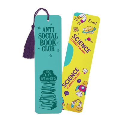 PAPER MOUNTED BOOKMARK - STANDARD in White