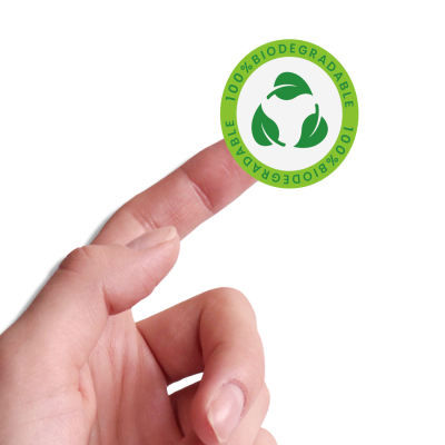 Picture of STICKER - PAPER - BIODEGRADABLE - 30MM DIA.