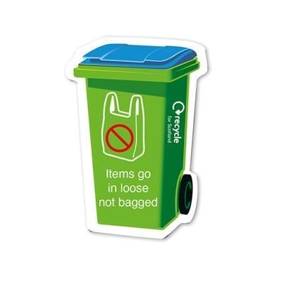 Picture of STANDARD SHAPE FRIDGE MAGNET - WHEELIE BIN