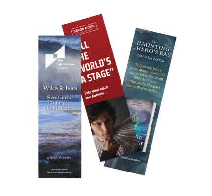 PROMOTIONAL BOOKMARK 300GSM - LARGE in White